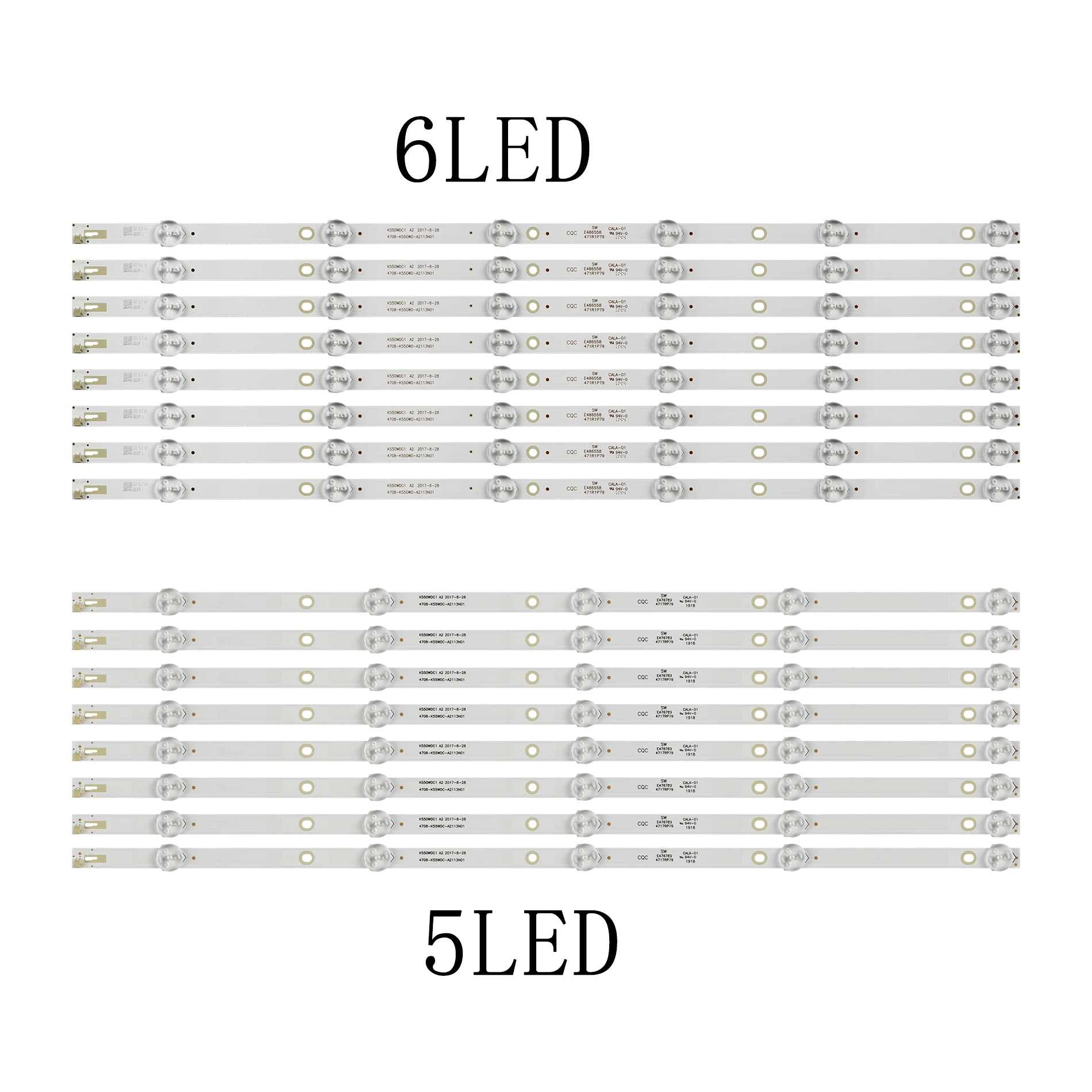 LED-Backlight-strip-For-55PUF6052-55PUF6263-T3-U55S870VKE-T55K05 ...