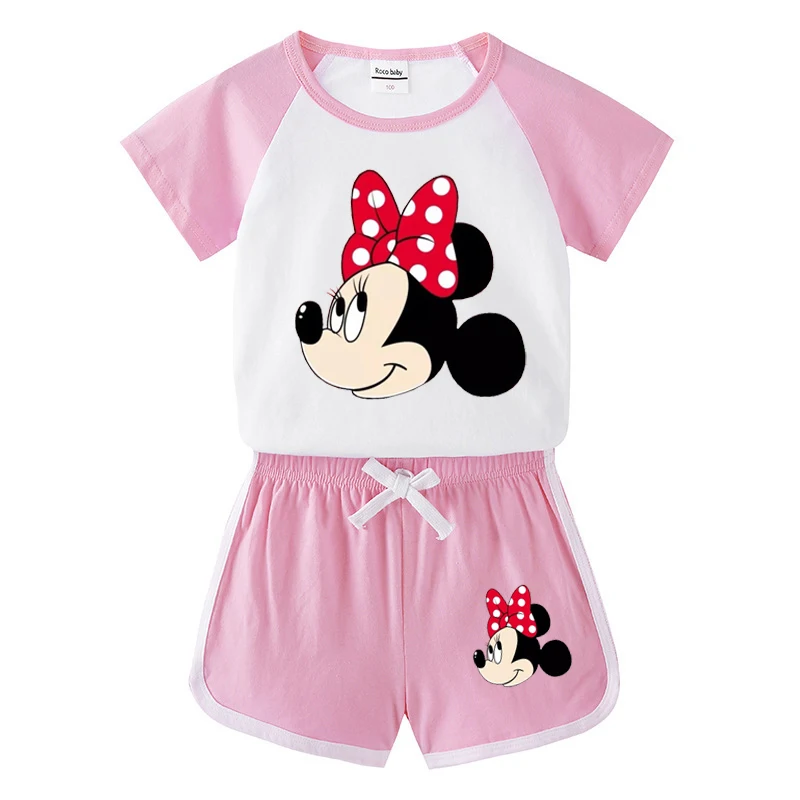 boy kid suit 2022 Casual Kids Disney Mickey Mouse Clothes Sets Brand Cotton Baby Sets Leisure Sports Boy Tee+ Shorts Sets Toddler Suit baby suit boy Clothing Sets