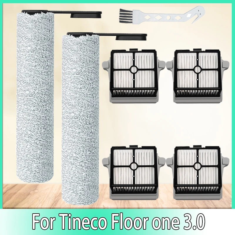 

Фильтр НЕРА с роликовой щеткой для Tineco Floor One 3,0, детали для пылесоса для сухой и влажной уборки, Сменные аксессуары