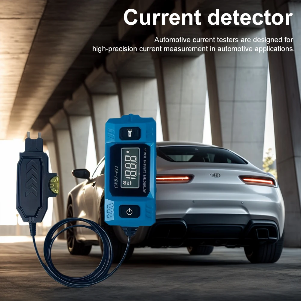 Automotive Fuse Current Tester LCD Display Car Circuit Tester High Precision Blade Fuse Circuit Measurement Fault Test Tool