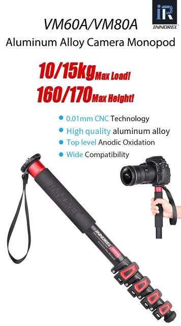 INNOREL VM60A/VM80A Camera Monopod Aluminum Alloy INNOREL VM60A/VM80A Camera Monopod Aluminum Alloy