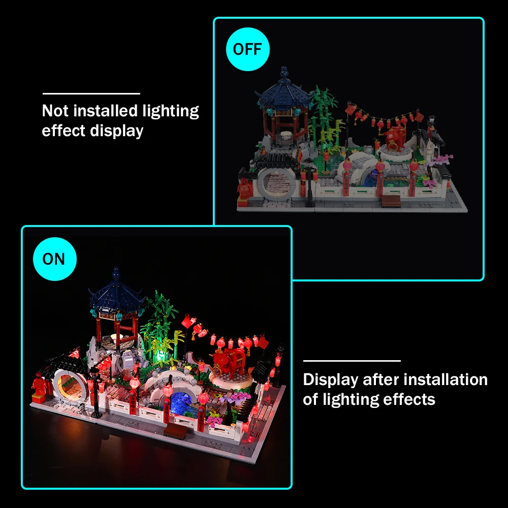 LED照明セット80107新年ランタンフェスティバル (LEDのみ、キットなし