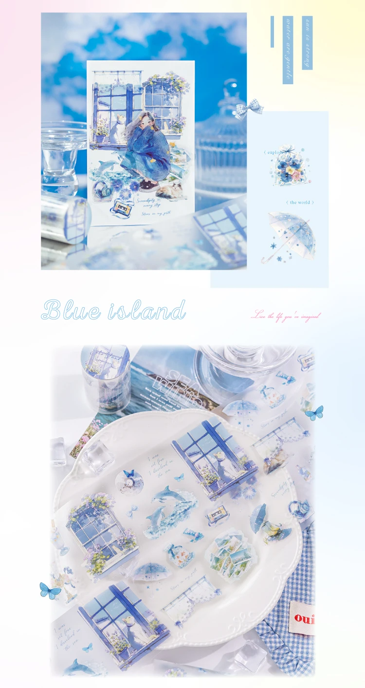 JIANQI 70mm*2m PET Girl's Life Tape DIY Scrapbooking Dekor Fotoalbum Collage Junk Journal Materialien Planer ästhetische Bänder – Detail 4