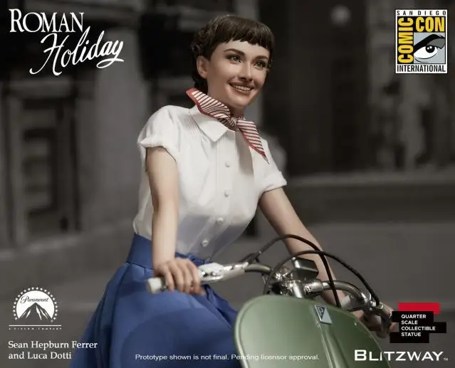 Фигурка самоката Blitzway 1/4 в масштабе Одри Хепбёрн принцесса Энн и вespa 125 набор для