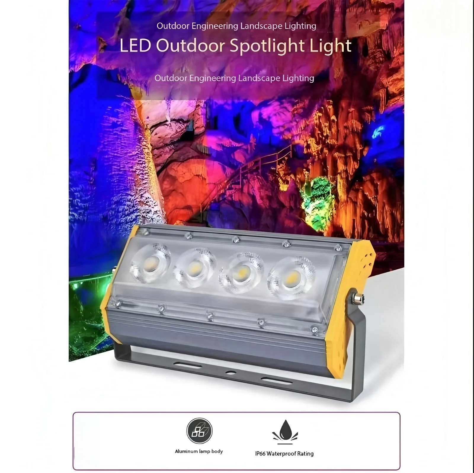 라이팅뷰 플러드라이트 50W 야외 스포트라이트 AC220V 240V 방수 IP65 LED 반사형 정원 조명