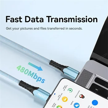 NNBILI 240W 5A Fast Charge USB Type C Quick Charge Cable For Samsung S24 Realme Xiaomi 14 Huawei OPPO OnePlus Phone Data Cables 2