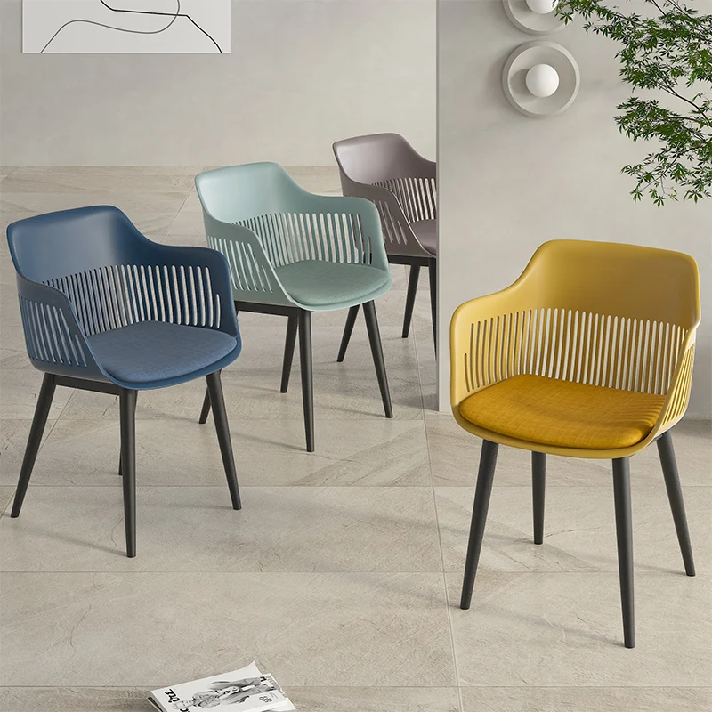 

Thickened Plastic Chair Home Net Red Dining Chairs Simple Modern Nordic Milk Tea Shop Cake Shop Back Stools Small Stool