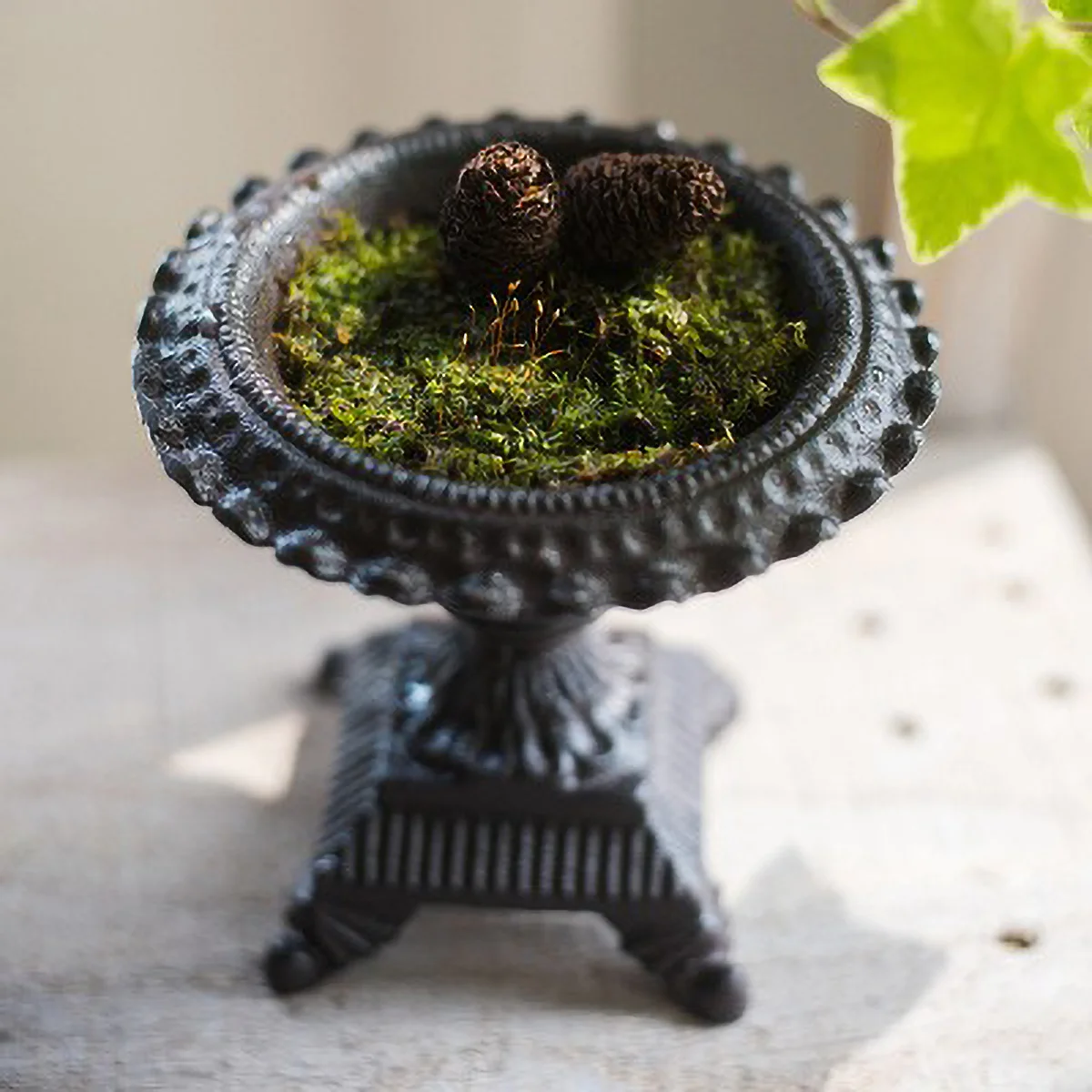 Antique Cast Iron Candle Holder 2