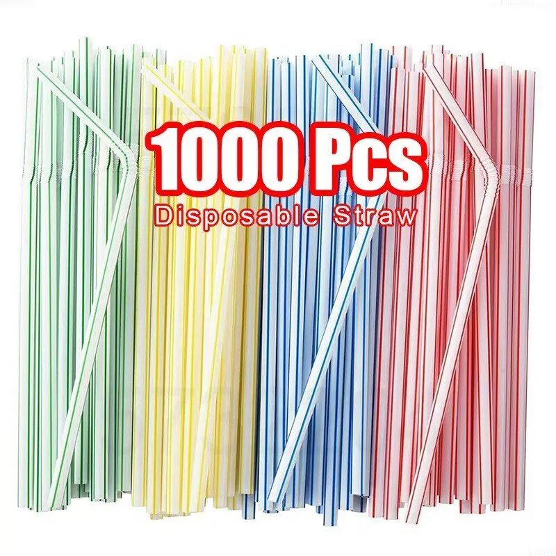 Pailles colorées et noires 50-1000 pièces pêche nœuds mariage fournitures cuisine