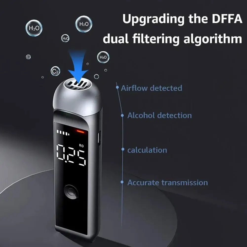 Car Automatic Alcohol Tester Auto Professional Breath Tester Home Display Drunk Driving Electronics Rechargeable Alcohol Tools alcohol tester breath alcohol tester