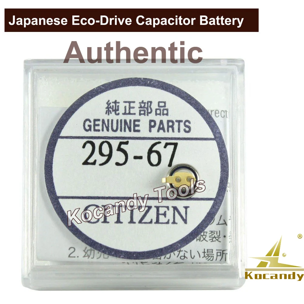 Citizen Battery 295.67 Eco-Drive Mt416 Condensatore Eg2180 G620M J620 G671 Ricambio Originale N. 295-67 Accumulatore Batteria Orologio