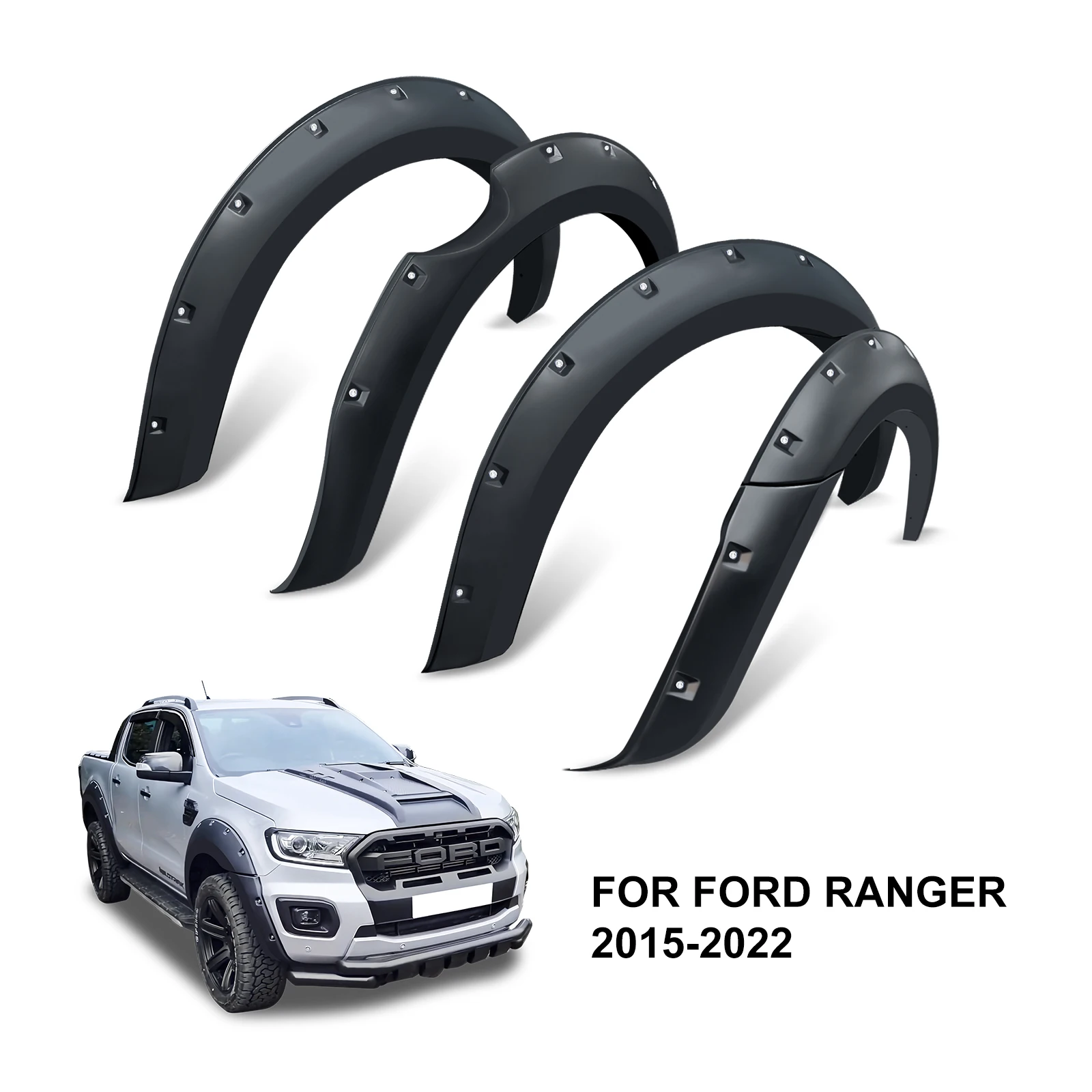 Ford Ranger T7 Wildtrak 2015-2018 Wide Wheel Arch Fender Flares Kit Bl –  shark automotive