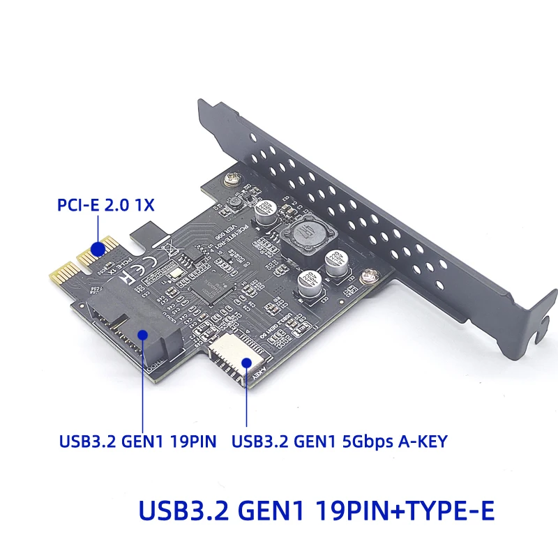 thumbnail image 2 of BEYIMEI PCIE USB3.2 GEN1 Type-E Expansion Card, PCI Express 1X To 2 of 14