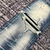 men ripped leather patch distressed mx1 indigo jeans 4