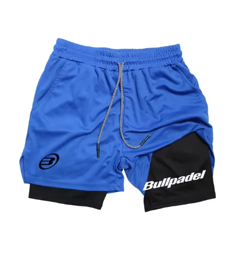 Men's Running Shorts 2 in 1 Double-layer sports shorts Sports Fitness Training Bullpadel jogging pants Men's clothing 4