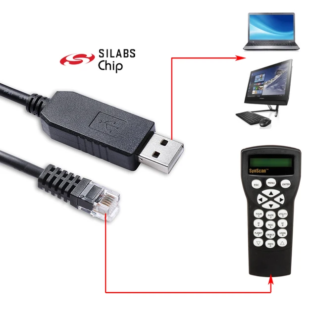SKYWatcherシノスキャンハンドコントローラーcp2102 USB rs232シリアル 