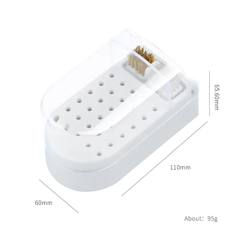 Nail Drill Cleaning Brush Drill Bit Cleaner Holder Tool Soft and Hard Brush for Ceramic Tungsten Milling Cutter Dust Remover 5