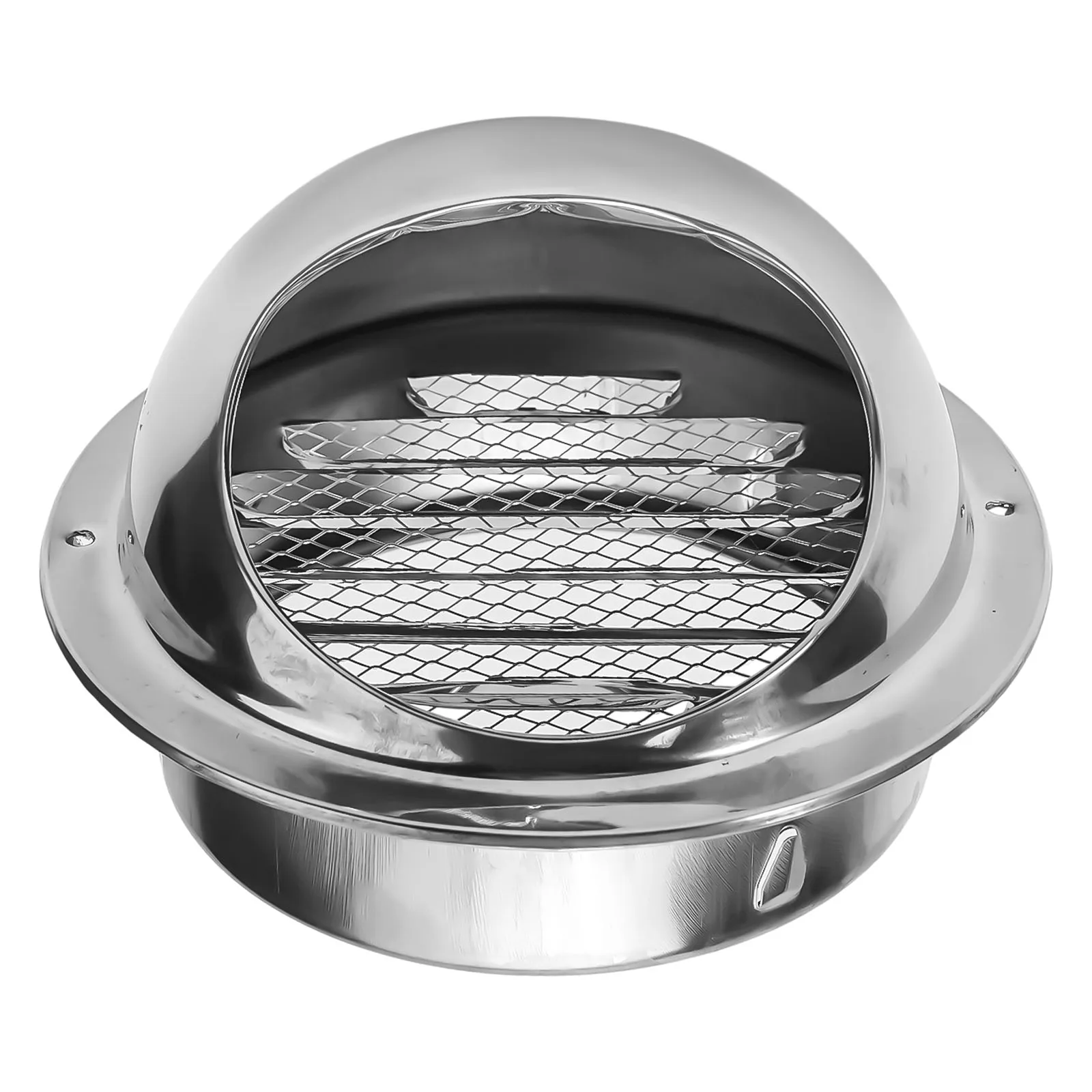 Air Vent Grille Ventilation Grille Air Vent Cover Ducting Ventilation Cover Air Conditioning Hole Cover Stainless Steel Wall Ceiling Air Vent Ducting Ventilation Exhaust Grille Cover 100mm Waterproof Outlet Heating Cooling Vents Cap