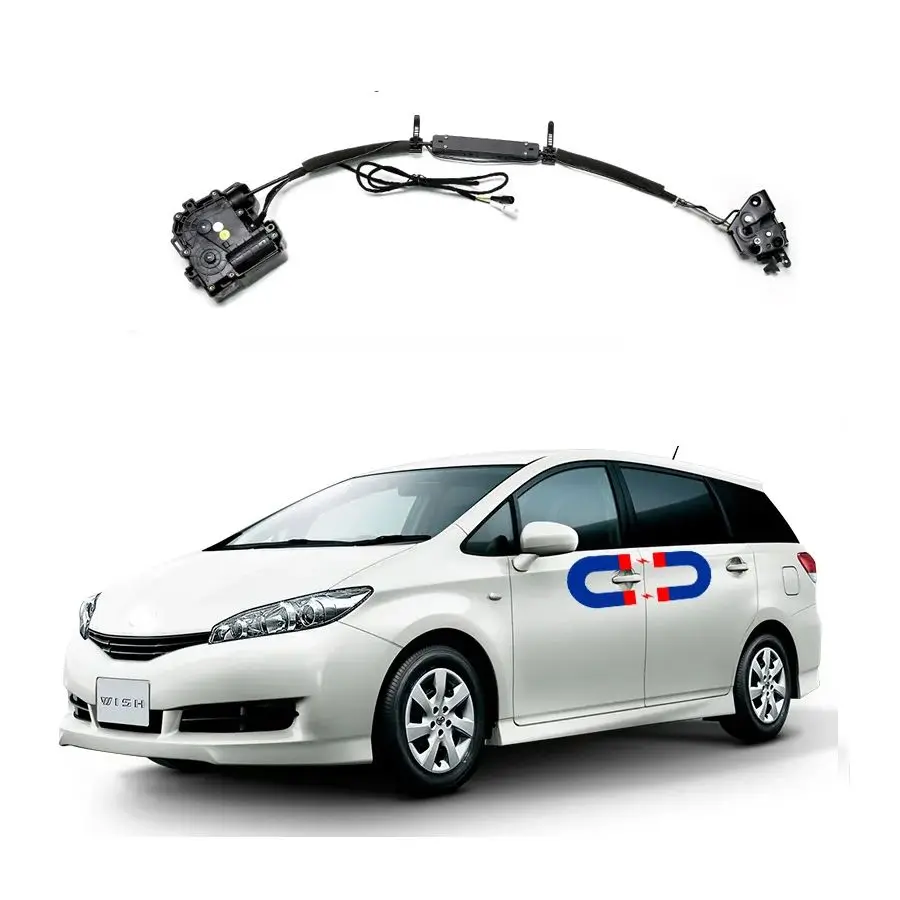 

Электрическая всасывающая дверь для Toyota Wish 2015-2020, автоматические Сменные замки, автомобильные аксессуары, интеллектуальное мягкое закрытие