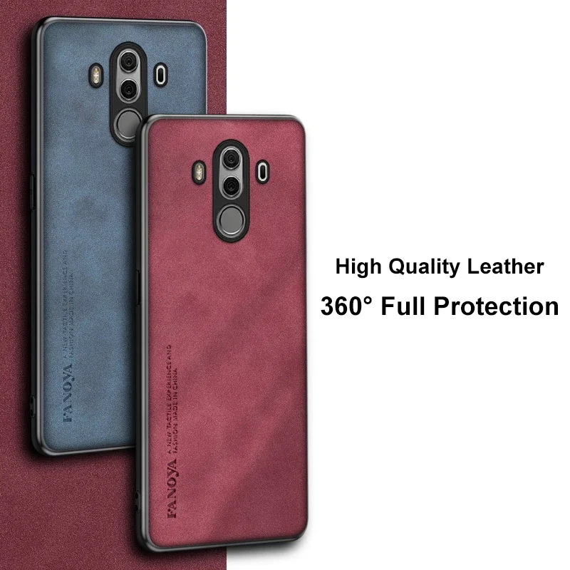 Luxury PU Leather Silicone Phone Case - Full Protection Cover