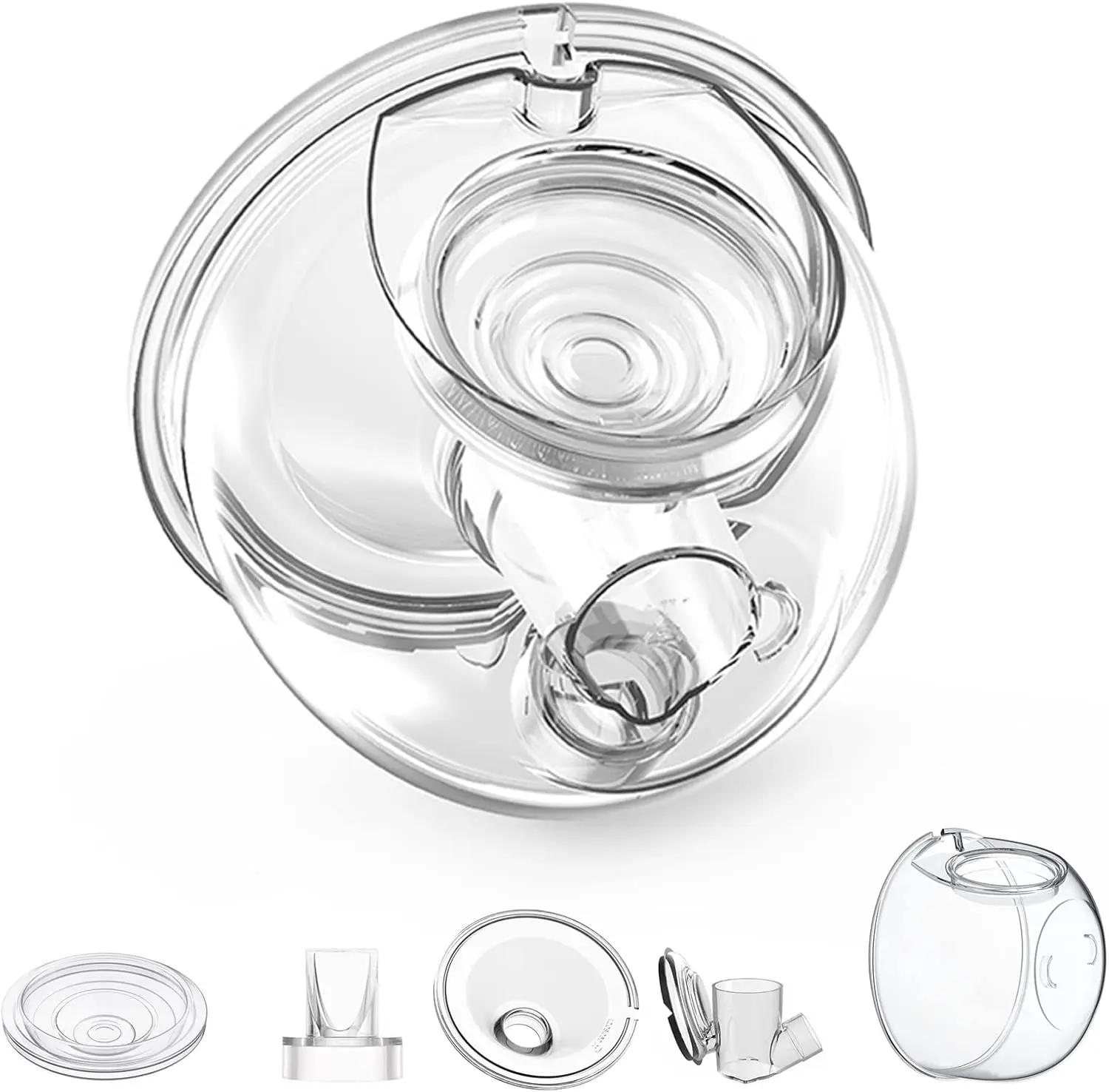 Wearable Breast Pump Milk Collector Cup Accessories,Compatible with XIMYRA/TSRETE/kmaier/eulumap Wearable Breast Pump Parts
