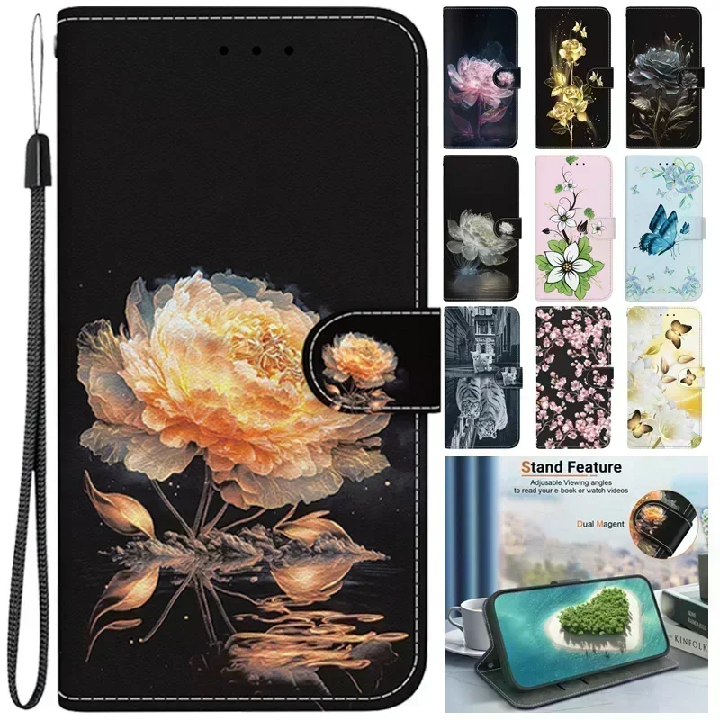 Чехол для Realme 8 RMX3085, Модный чехол-книжка с принтом для OPPO Realme 8 8Pro 8i 5i 5 7 Pro 7i 6i