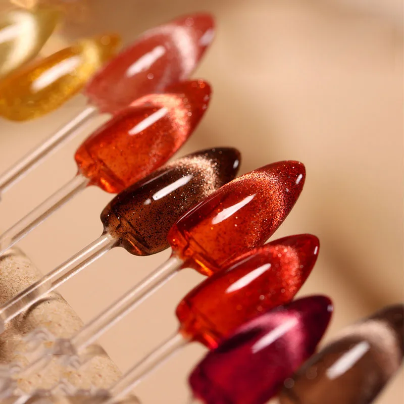 

15ml Cat Eye Gel Nail Polish Amber Caramel Fall Winter Color Semi Permanent Hybird UV Acry for Nail Varnish Art Soak Off Gel