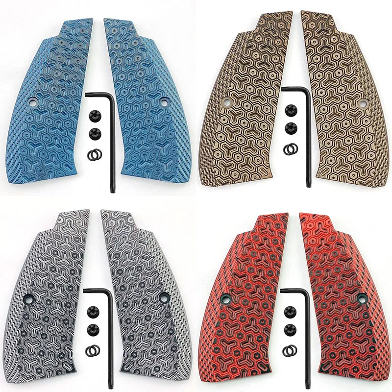 

CNC Custom 5 Colors Sunburst Pattern CZ75 G10 Grip Handle Patches For CZ 75 Full Size,SP-01 Series,Shadow 2,75B BD,DIY Make Part