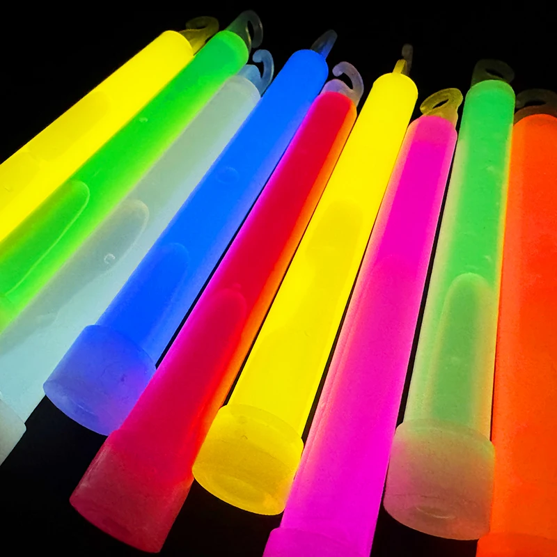 5/10 stücke Glow Sticks Mit Haken Glow In The Dark Geburtstag Party Hochzeit Dekoration Wandern Camping Outdoor Notfall leuchten Stick – Detail 11