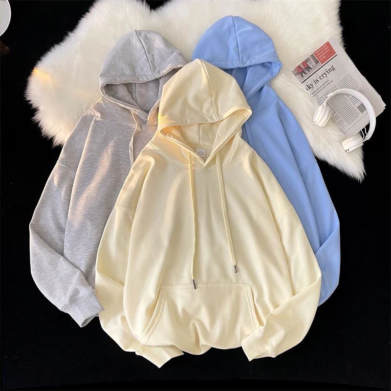 

Privathink/Корейский конфетных оттенков, женские толстовки большого размера Harajuku, повседневные толстовки для девочек, 2023 весенние женские топы 5XL