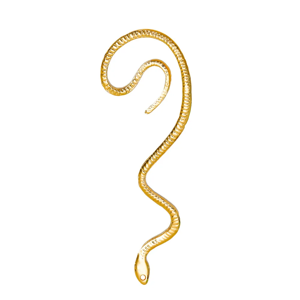 Punk European And American Style Snake Ear Cuff Earring For Women Silver Color Animal Ear Clip Earrings Jewelry Acces ear clip earrings clip earrings ear clip ear accessories