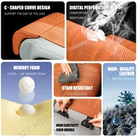 Car Seat Cover with Leg Extender Support Cushion Legrest Breathable Car Seat Cushion with Led Rest Universal for Sedan Suv Truck 2