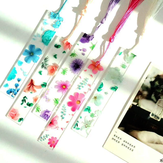 40 Pcs DIY Clear Bookmarks Custom Labels DIY Acrylic Bookmarks Book Marks  Kids Blank Acrylic Decorate Tassel Bookmarks - AliExpress