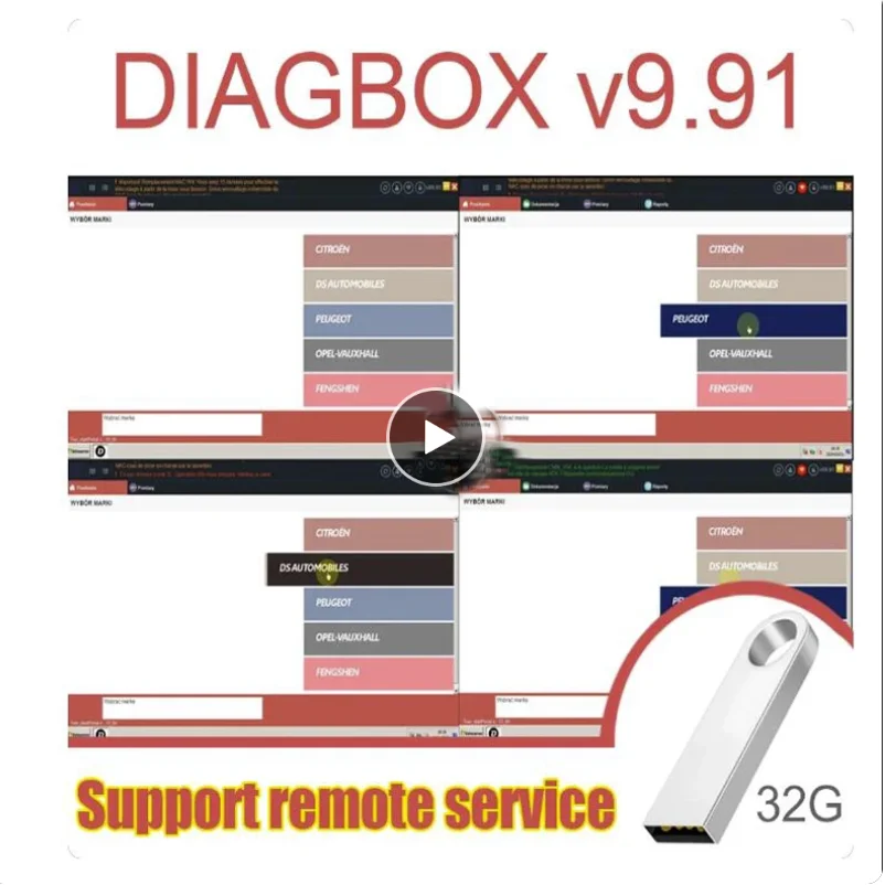 

Latest Diagbox V9.91 Car repair diagnosis software Multi-language Fully working For Peugeot For Citroen Diagnostic Vm Version