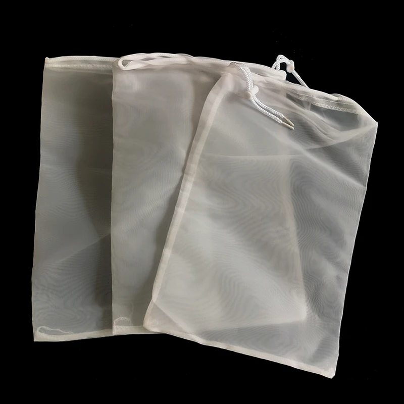 Conie ZCONIEY Calcetines De Filtro De 180 Micras, Apertura De 4 Pulgadas X 14 Pulgadas De Largo, Bolsas De Filtro De Nailon Para Acuario, Paquete De 3