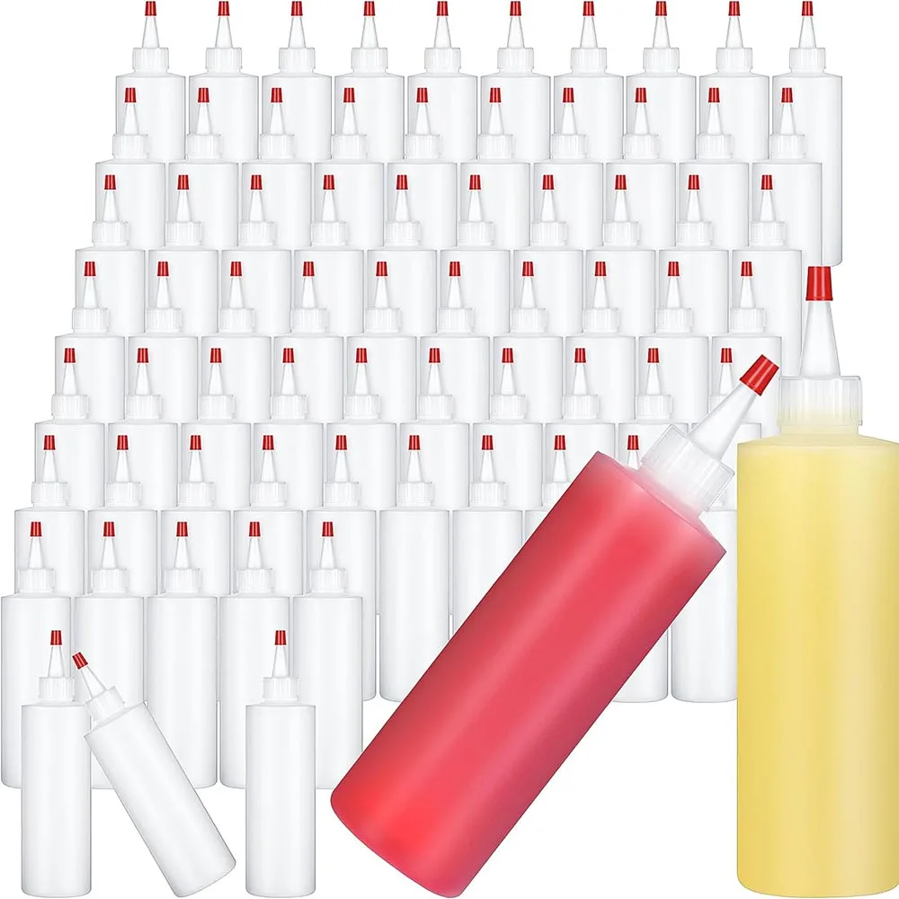 

Plastic Squeeze Condiment Bottles Small Squeeze Bottles for Sauces Squirt Condiment Bottle for Ketchup Dressings Arts and Crafts
