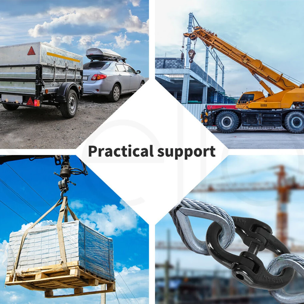 1pcs Tow Hitch Hammer Lock Grade 80 Alloy Steel Hammerlock Coupling Link Hoisting Buckle Connection Hoisting Buckle Crane Hook