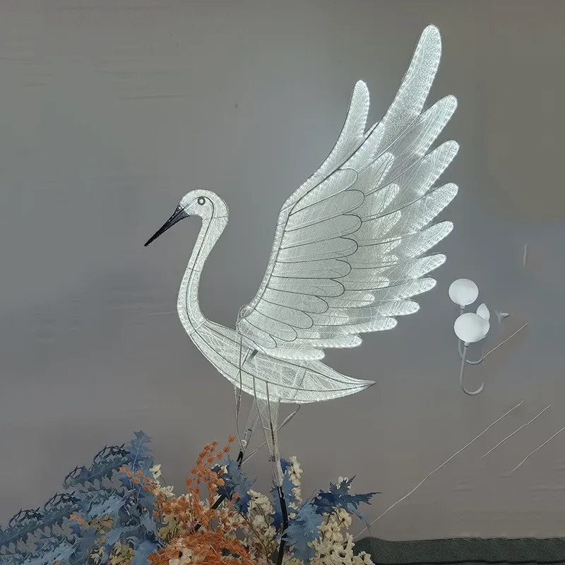 DLMH Modern LED Light for Party Stage ShiningRoad Lead Egret edding Decoration Lamp