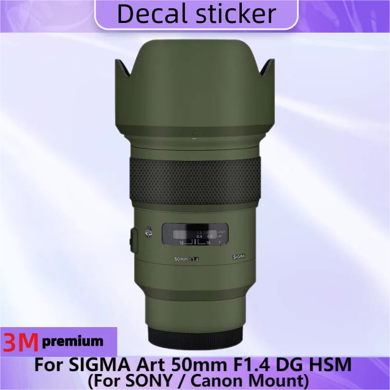 

Для SIGMA Art 50 мм F1.4 DG HSM для SONY / Canon Mount наклейка на рассеиватель Защитная пленка для защиты от царапин