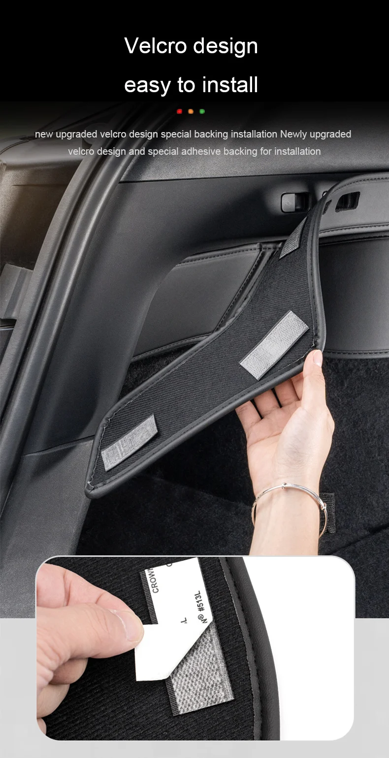 For Tesla Model Y-Protective Pads on Both Sides of The Trunk Model Y Juniper Rear Trunk Anti Kick Pad Protective Panel
