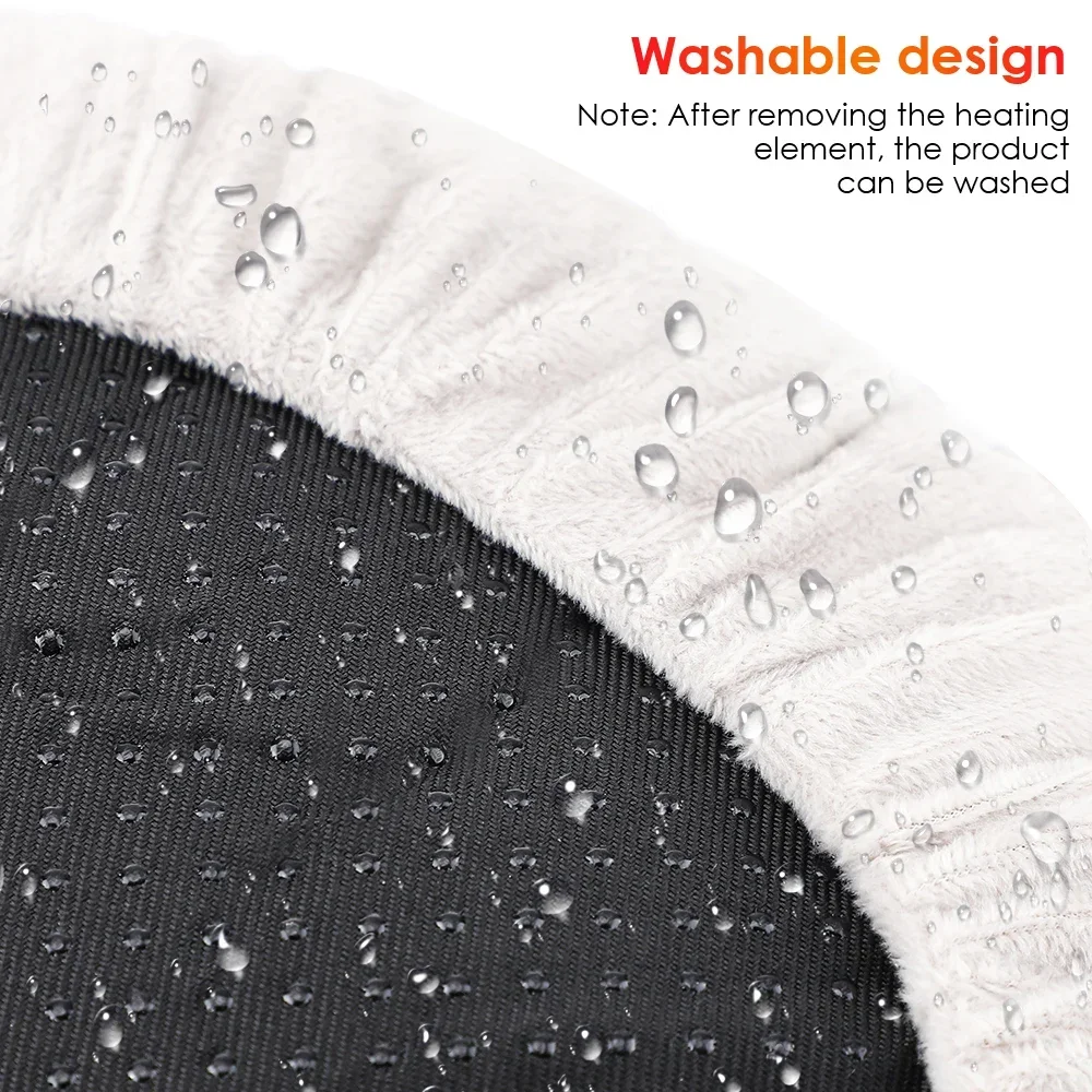 Electric Foot Warmer Heater Constant Temperature Heating Pad Soft Velvet Washable Winter Warm Foot for Home Bedroom