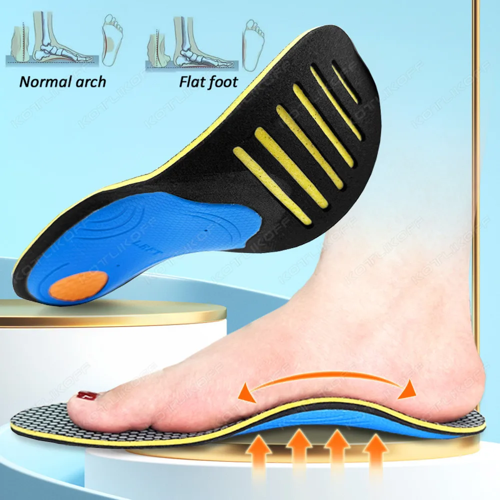 KOTLIKOFF EVA Orthopädische Schuheinlagen für Plattfüße, Fußgewölbestütze, Spur-Schuhe für orthopädische Sport-Sneaker, Fersenpolster-Sohle – Detail 11