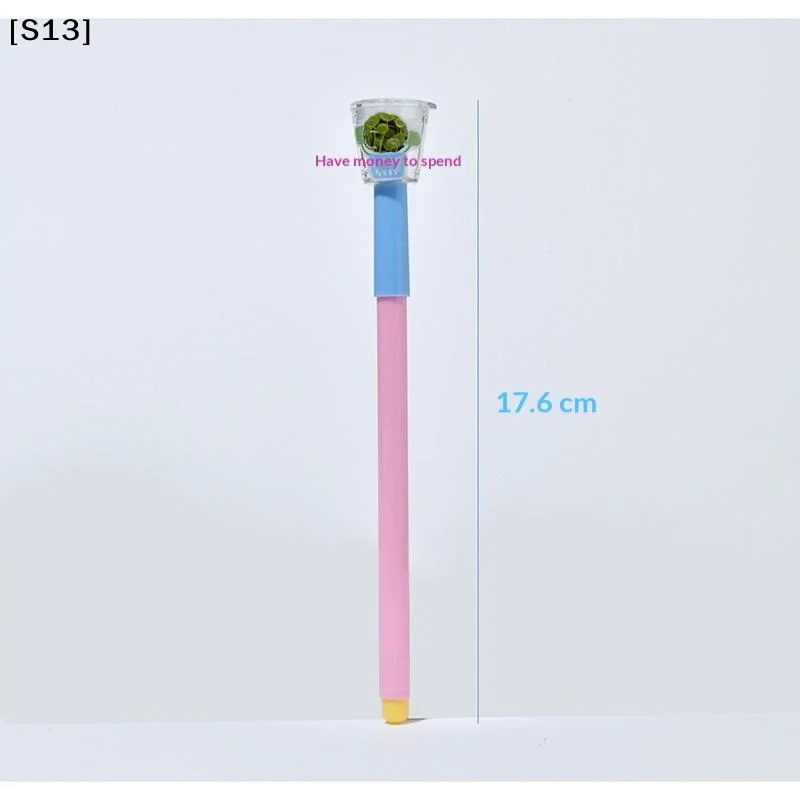 1Pcs 0.5mm 검정색 심기 펜 성장 관찰을 위한 학생용 사무용품용 마이크로 조경 중성 펜[S13]