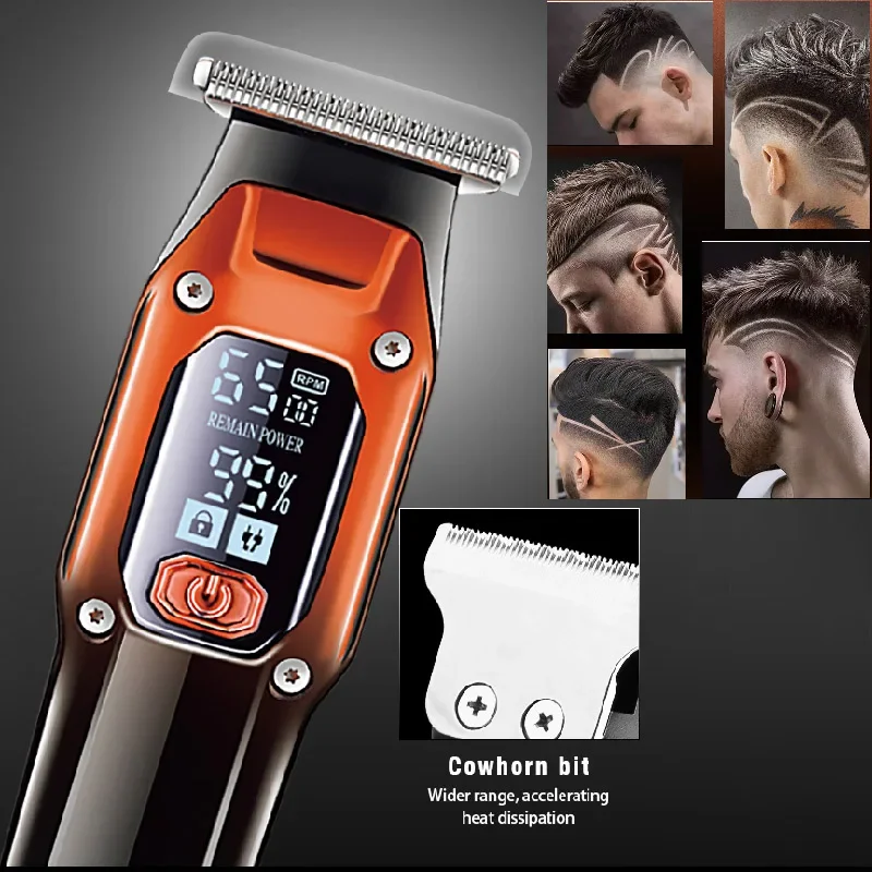 Hair Trimmer Kemei Barber Professional Electric Beard Hair Clipper Rechargeable Lithium Haircut Machine For Men hair clipper hair trimmer