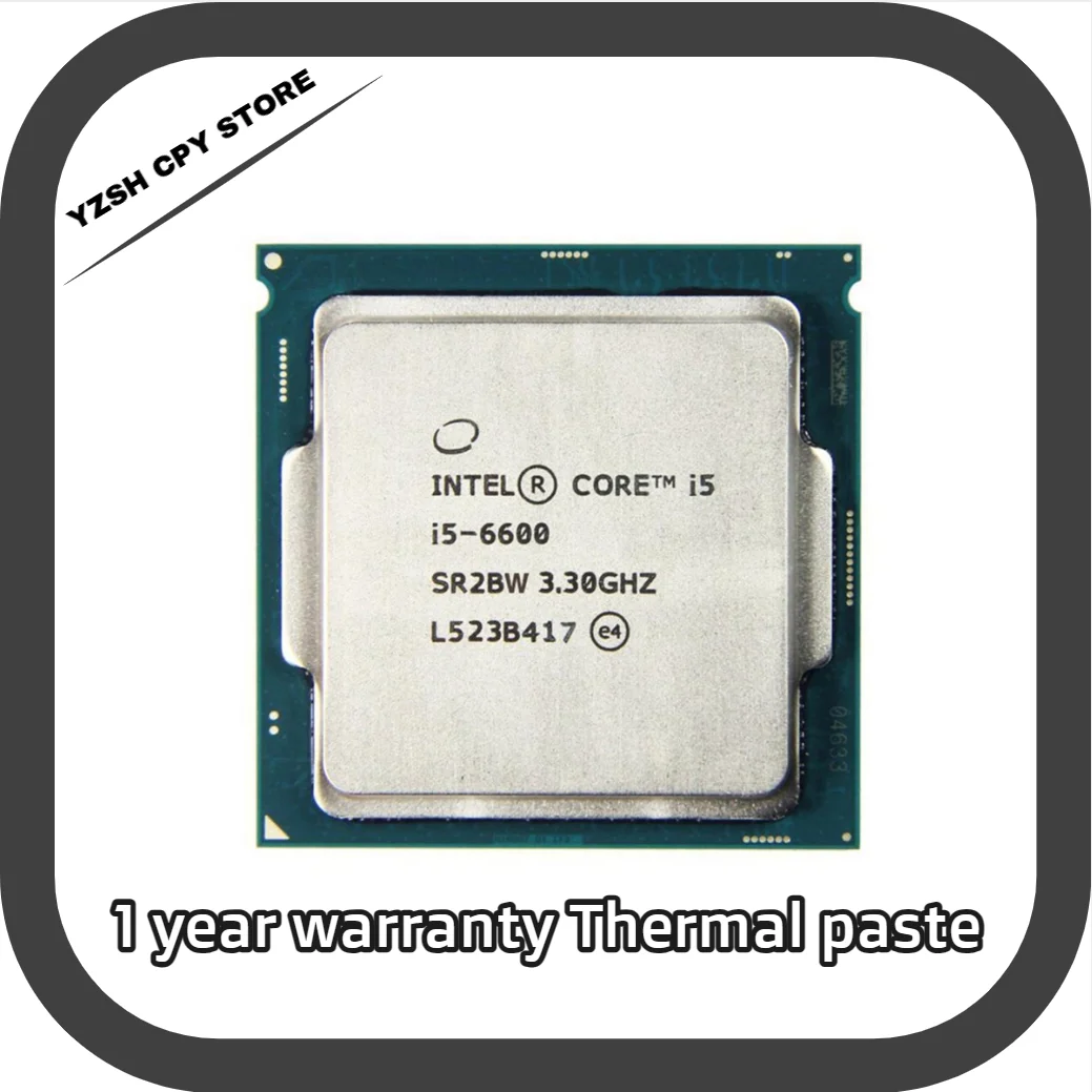

Процессор Intel Core i5-6600 i5 6600 3,3 ГГц SR2BW/SR2L5 четырехъядерный четырехпоточный ЦПУ Процессор 6 Мб 65 Вт LGA 1151