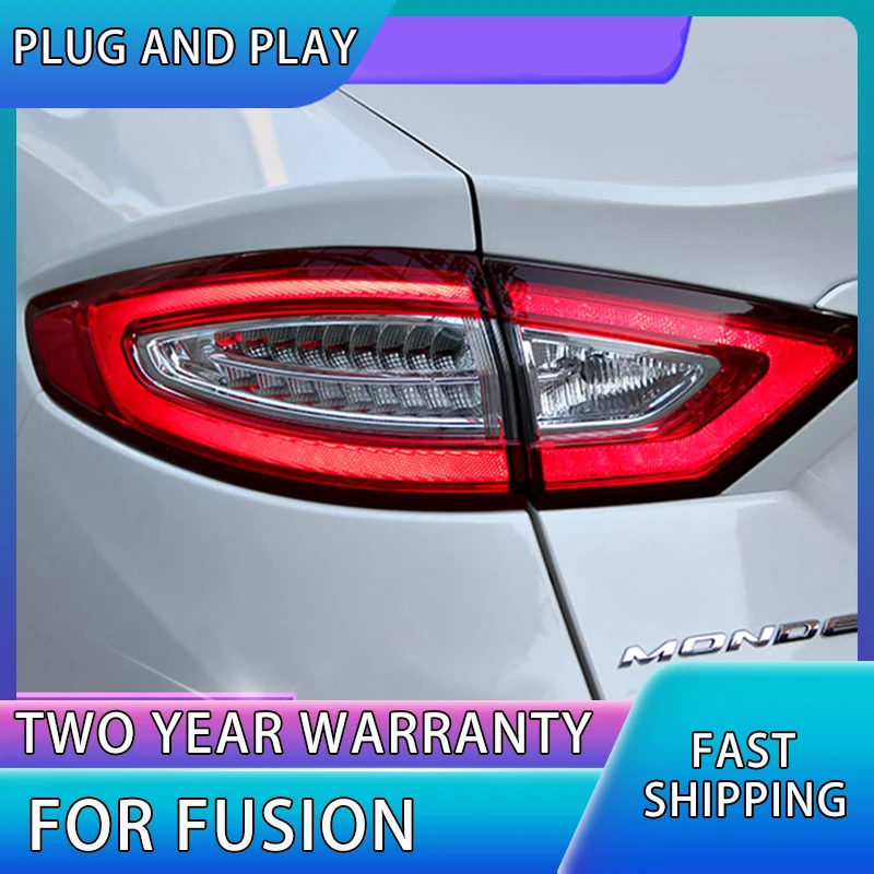 Car Styling 4 pieces For Ford Mondeo Fusion Taillights 2013 2014 2015 2016 LED Tail Lamp Rear