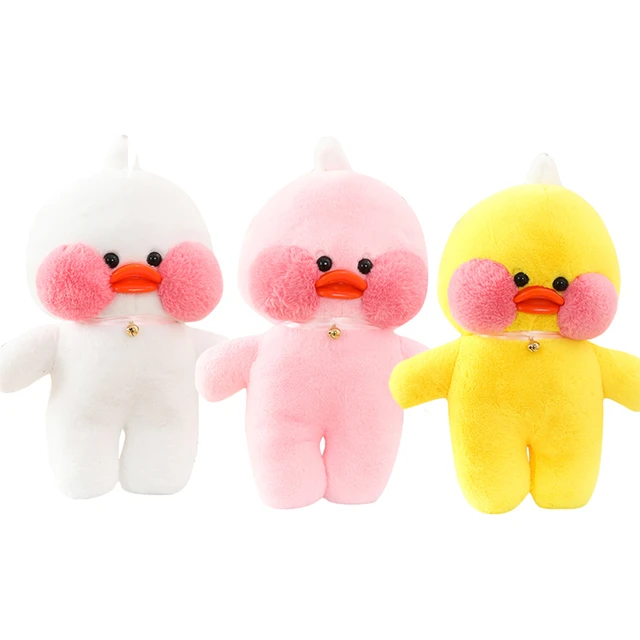 1PC 30cm Plush Pato Lalafanfan Duck Soft Toy With Clothes Korean Kawaii  Stuffed Paper Duck Hug Cute Animal Plushies Toy For Kid - AliExpress