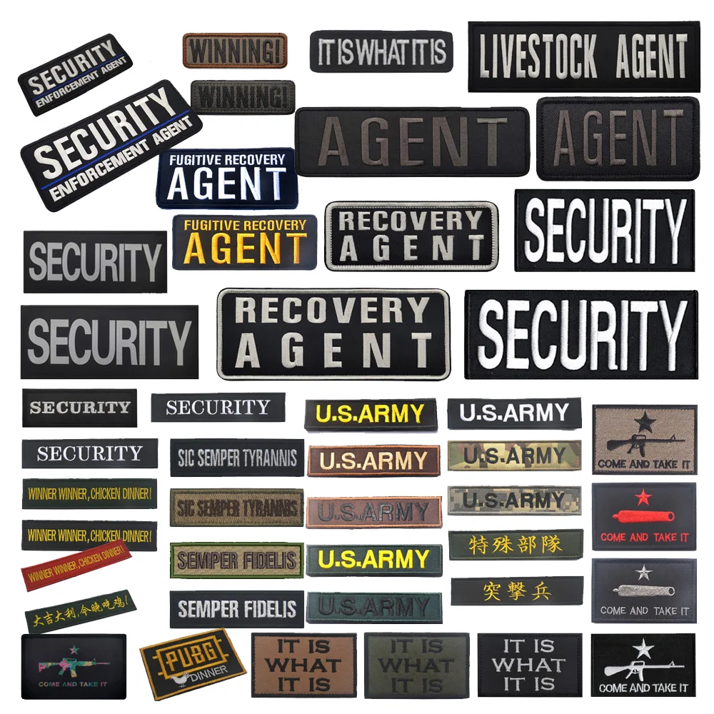 Embroidered LIVESTOCK AGENT Magic Badge Patch with Personality and Morale Appeal