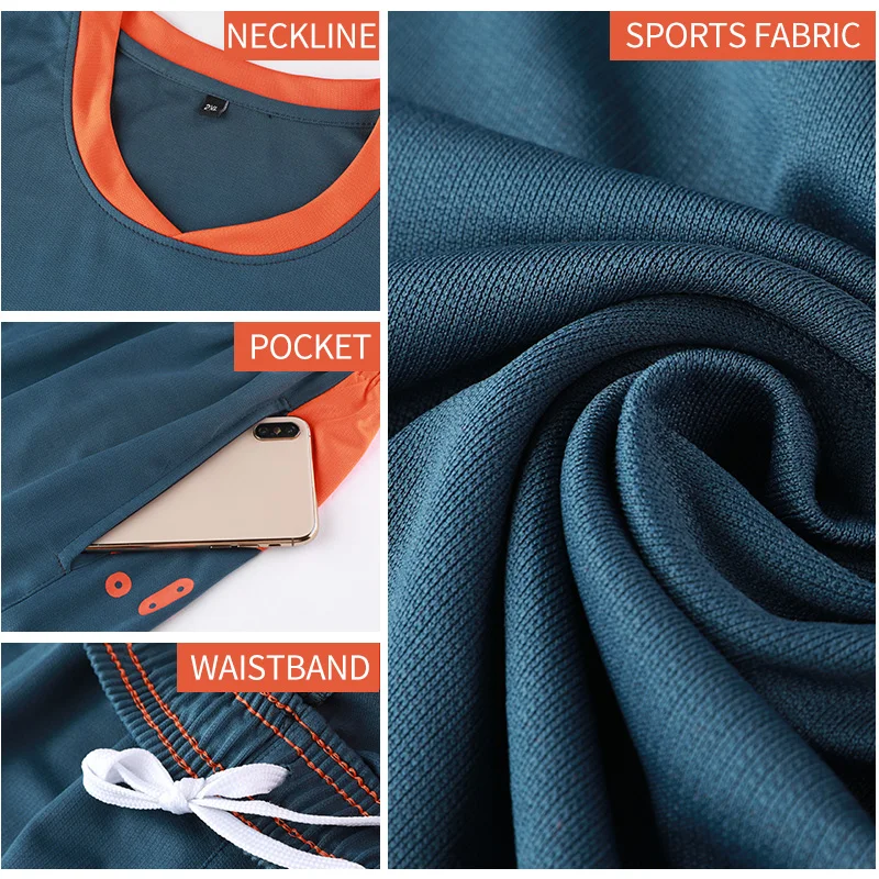 Men Women Volleyball Sets Clothing Soccer Football Volleyball Jerseys Shorts Uniforms Training Suit Running Set