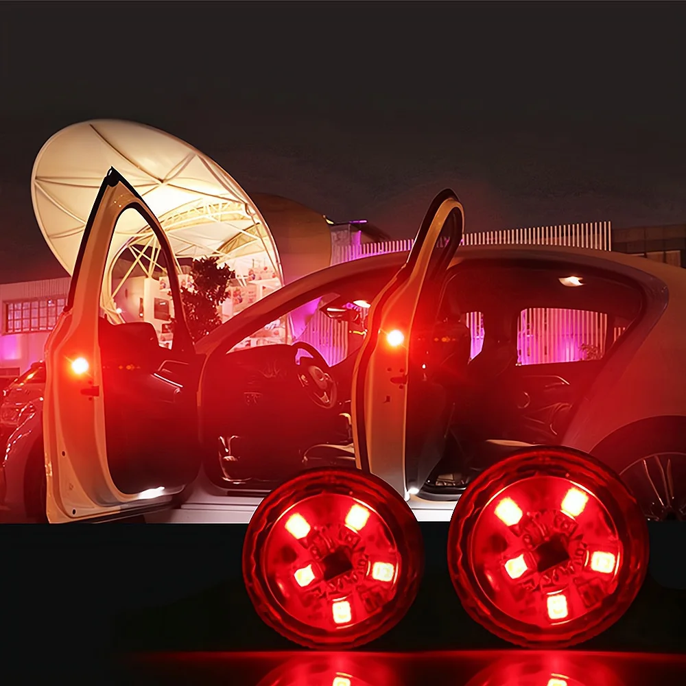 Door Warning Anti Collision Flashing Bright Multicolors Wireless Alarm Strobe LED Car Light Turn Stop Alert Rear Vehicle Modify led car lights led lights led car decorative lights led car decoration lamp